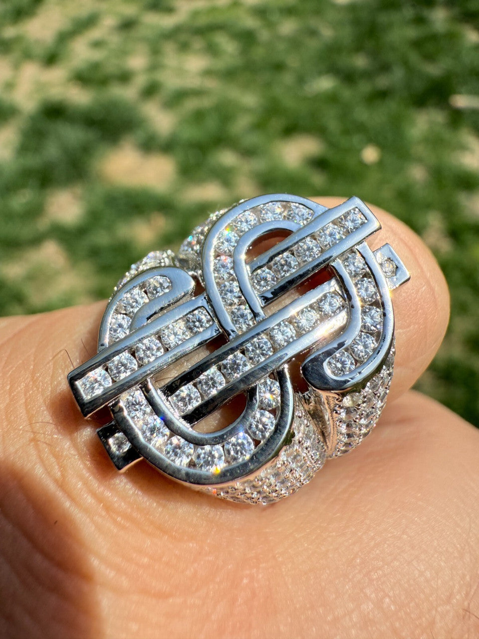 Cash Money Iced Out Ring - 925 Silver