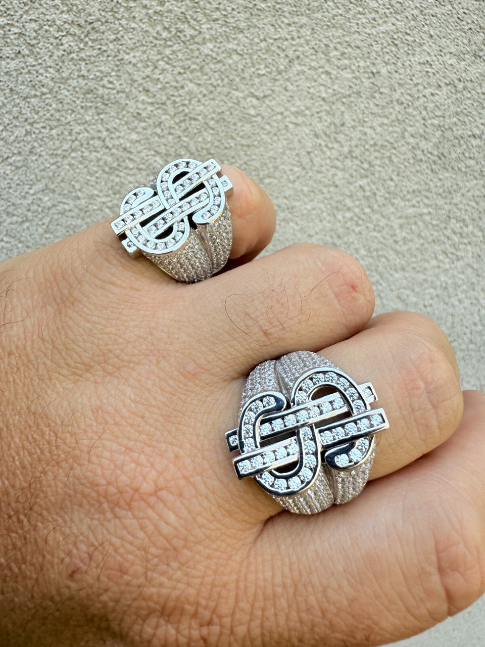 Cash Money Iced Out Ring - 925 Silver