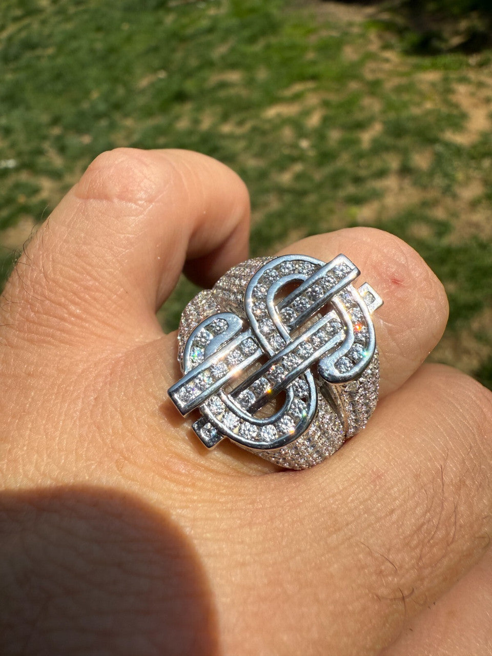 Cash Money Iced Out Ring - 925 Silver