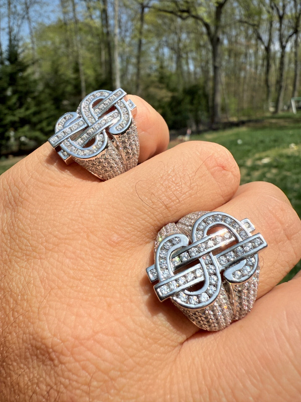 Cash Money Iced Out Ring - 925 Silver