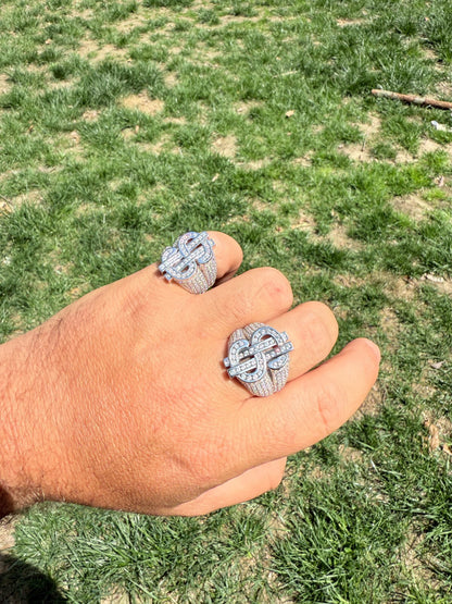 Cash Money Iced Out Ring - 925 Silver