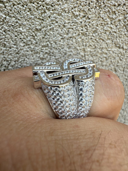 Cash Money Iced Out Ring - 925 Silver