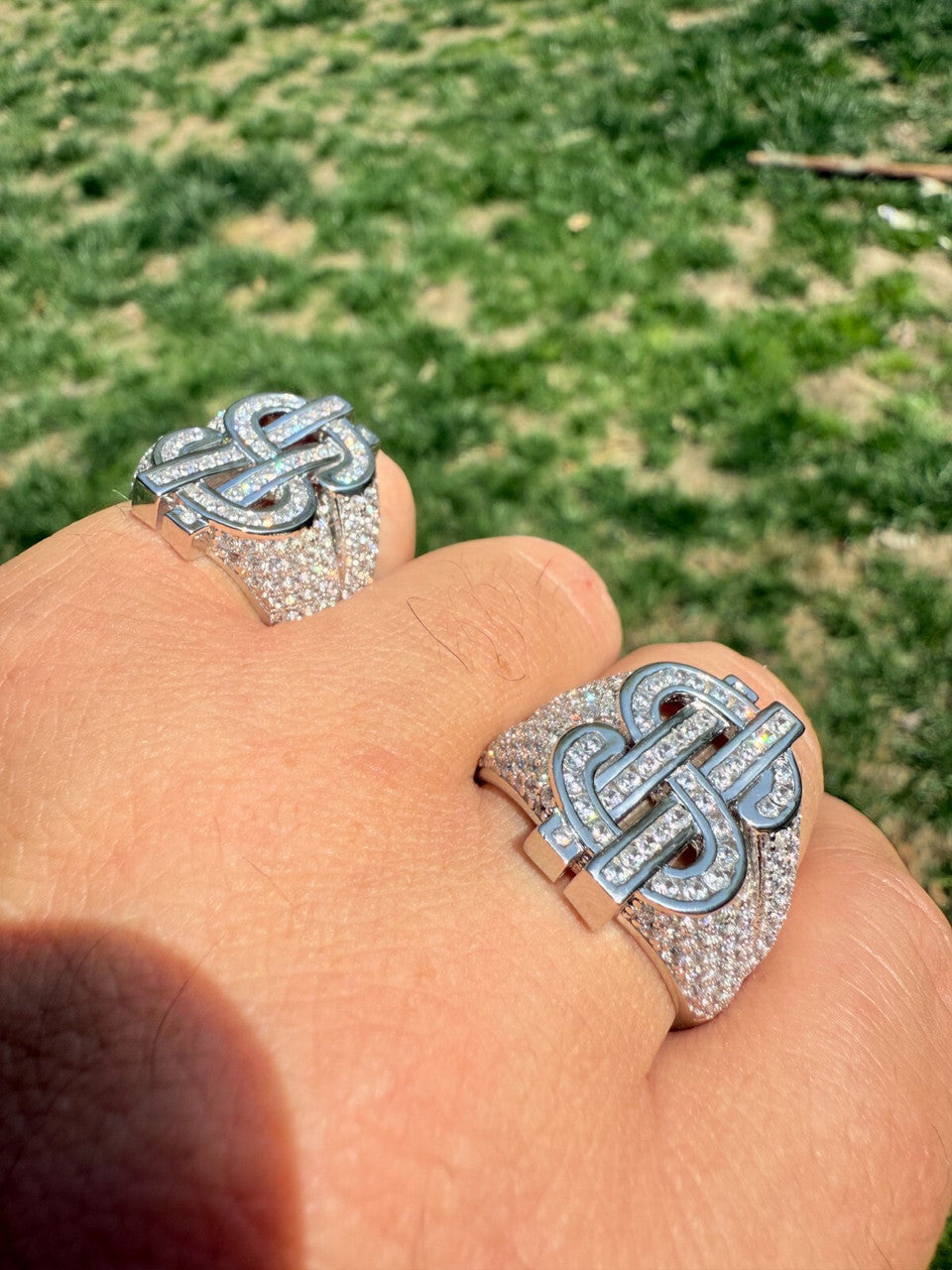 Cash Money Iced Out Ring - 925 Silver