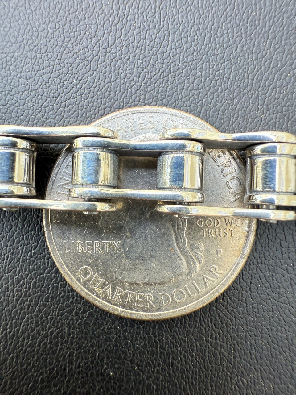 Bike Chain Bracelet - Oxidized 925 Sterling Silver - 7"-9" - 9mm