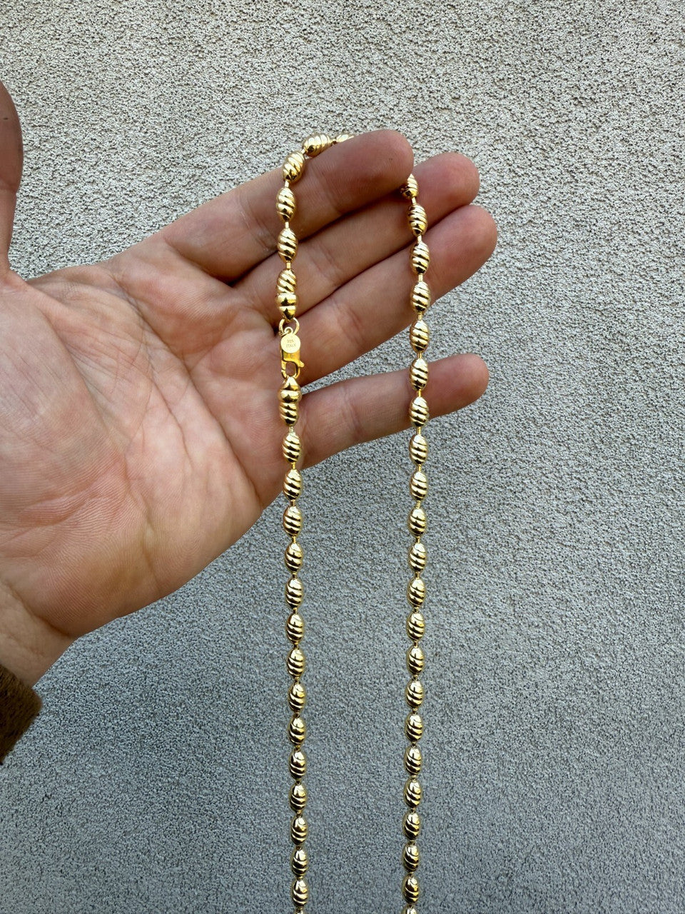 Infinity Rice Link Chain Necklace - 14k Gold Vermeil 925 Sterling Silver - 18"-30" - 6mm