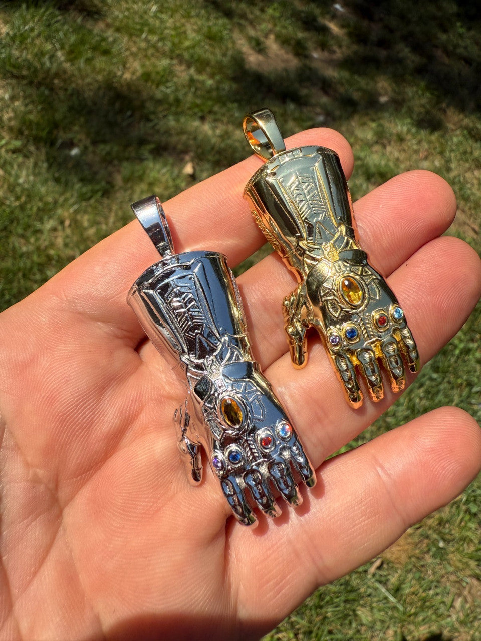 SERIES 7: Limited Edition Infinity Gauntlet Glove Pendant Harlembling x Big E The Jeweler