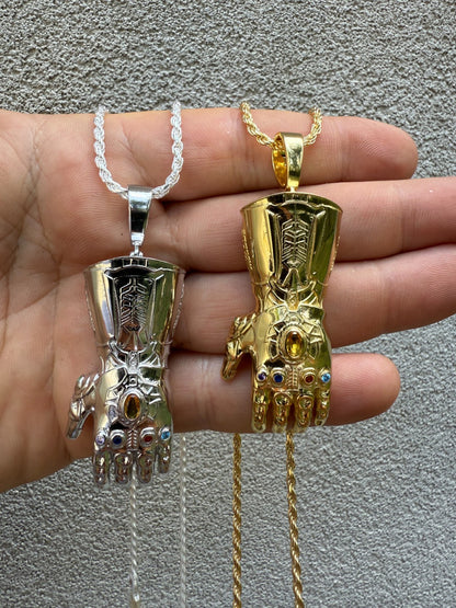 SERIES 7: Limited Edition Infinity Gauntlet Glove Pendant Harlembling x Big E The Jeweler