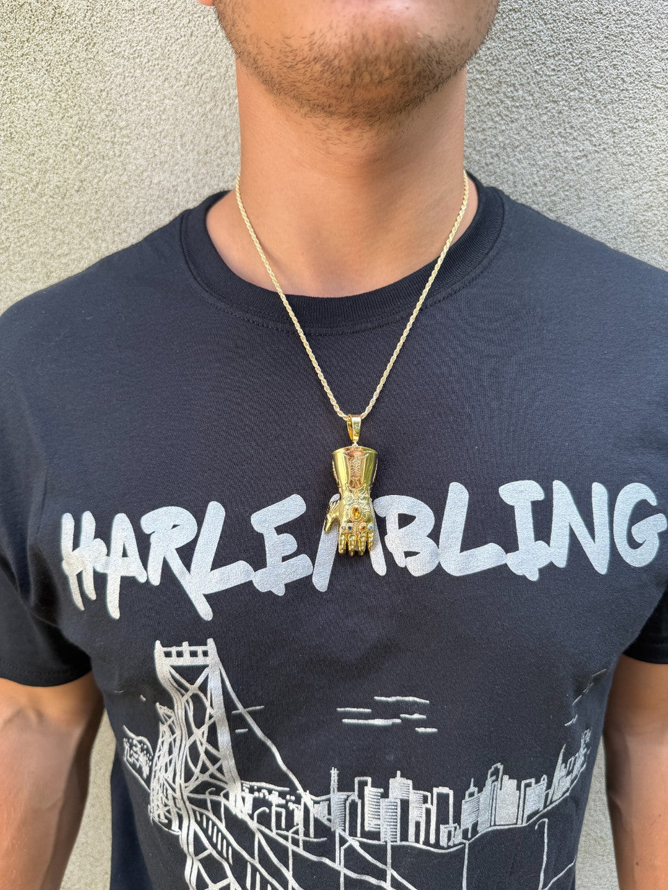SERIES 7: Limited Edition Infinity Gauntlet Glove Pendant Harlembling x Big E The Jeweler