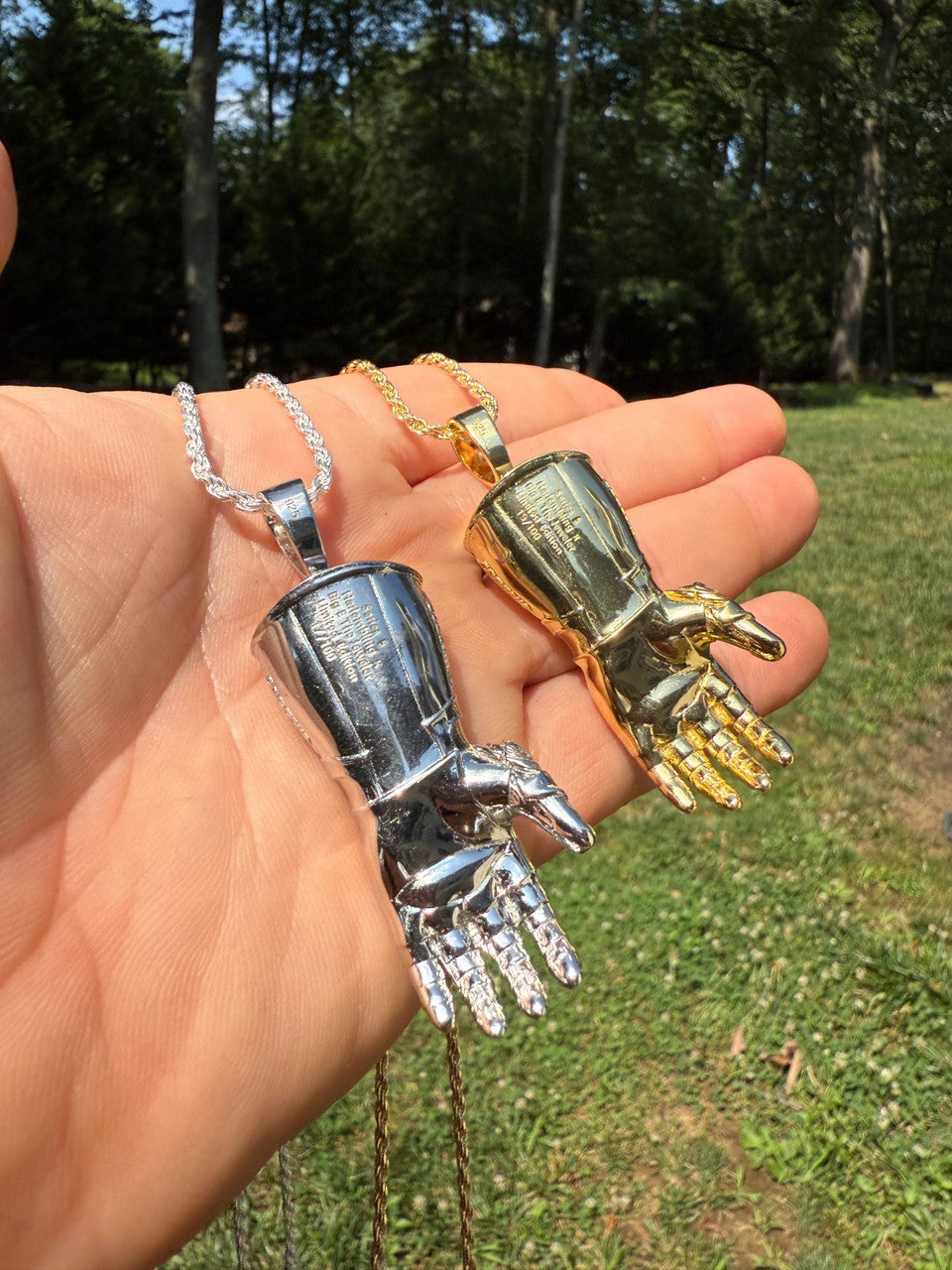 SERIES 7: Limited Edition Infinity Gauntlet Glove Pendant Harlembling x Big E The Jeweler
