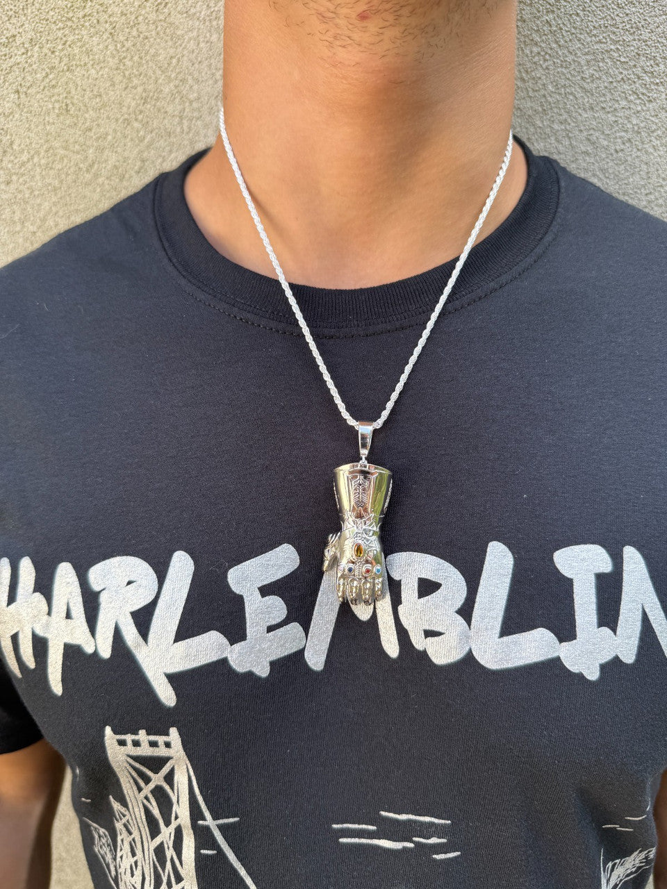 SERIES 7: Limited Edition Infinity Gauntlet Glove Pendant Harlembling x Big E The Jeweler