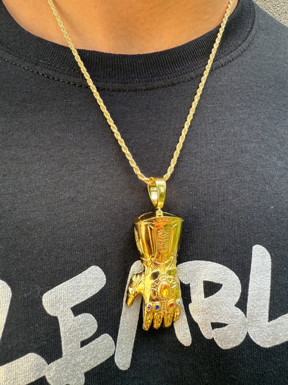 SERIES 7: Limited Edition Infinity Gauntlet Glove Pendant Harlembling x Big E The Jeweler