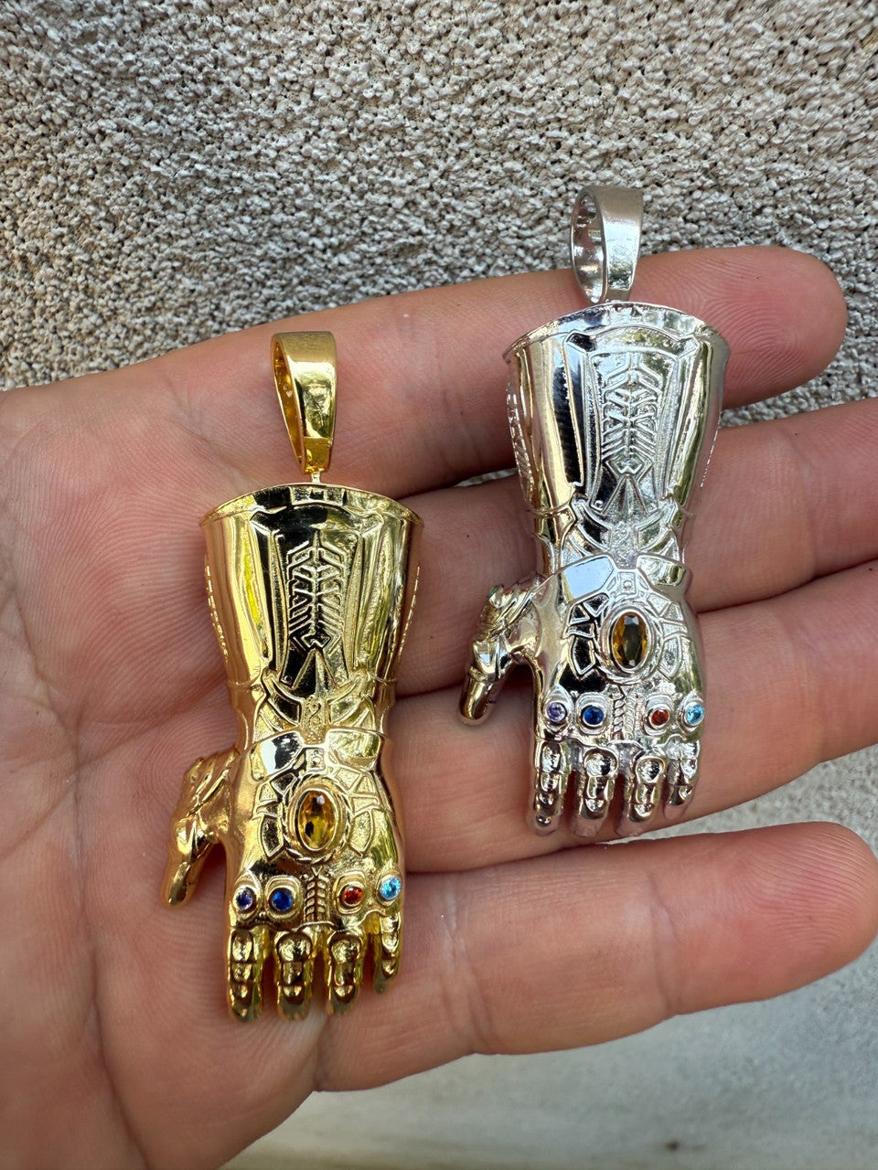 SERIES 7: Limited Edition Infinity Gauntlet Glove Pendant Harlembling x Big E The Jeweler