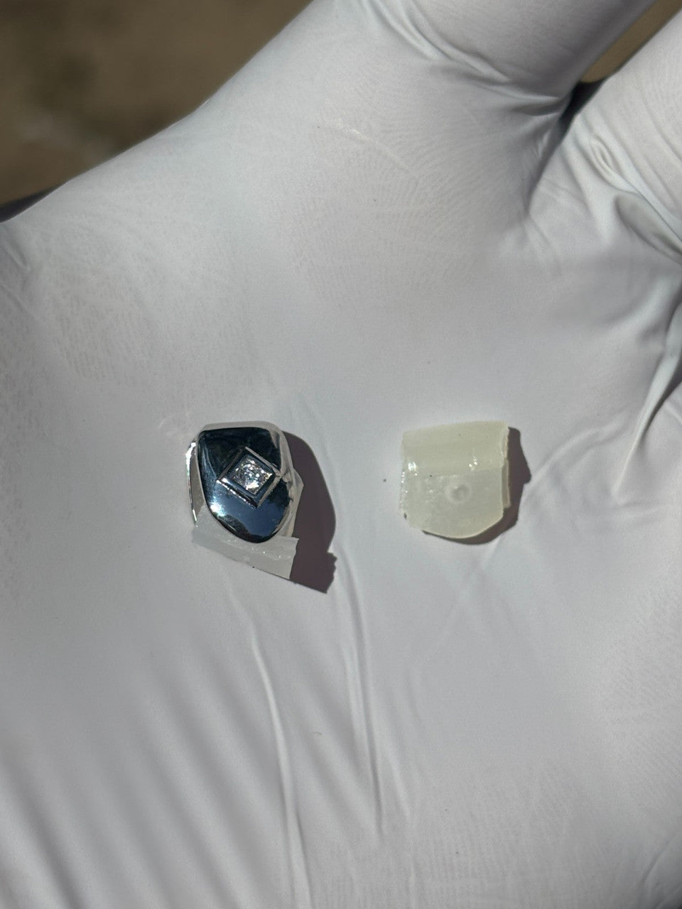 Solid 925 Sterling CZ Silver Single Tooth Grillz Real Custom Hip Hop Grills Caps