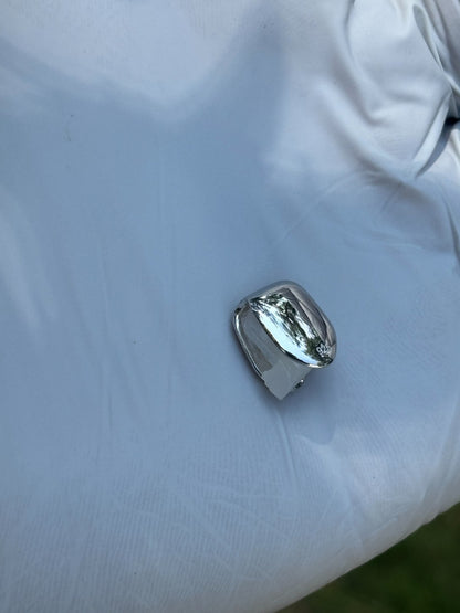 Solid 925 Sterling CZ Silver Single Tooth Grillz Real Custom Hip Hop Grills Caps