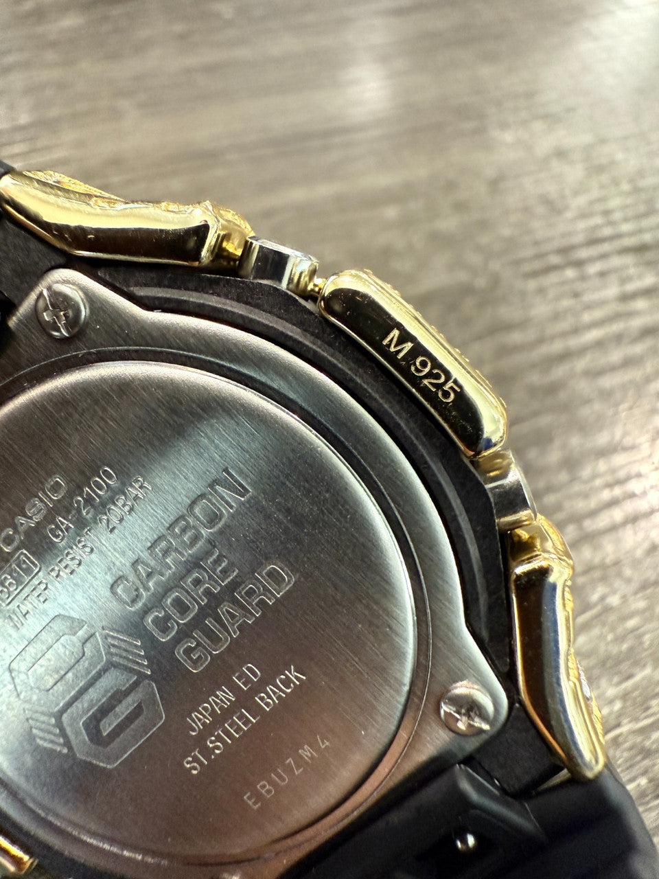 MOISSANITE Real 14k Gold Over 925 Silver Iced Casio G Shock GA2100 Hip Hop Watch