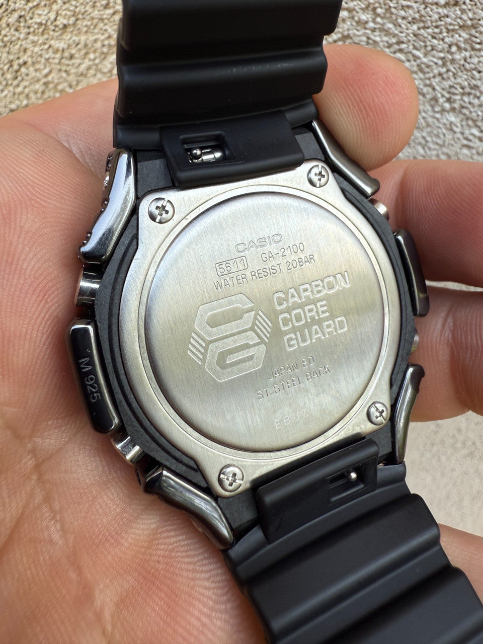 BLACK MOISSANITE Real Black 925 Silver Iced Casio G Shock GA2100 Hip Hop Watch