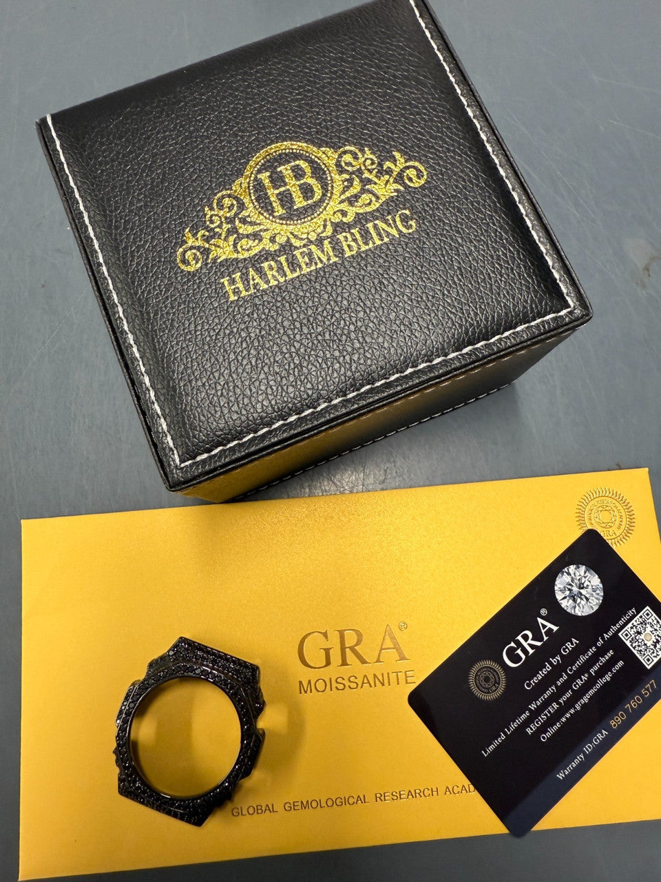 BLACK MOISSANITE Real 925 Silver Iced BEZEL Kit For Casio G Shock GA-2100 Watch