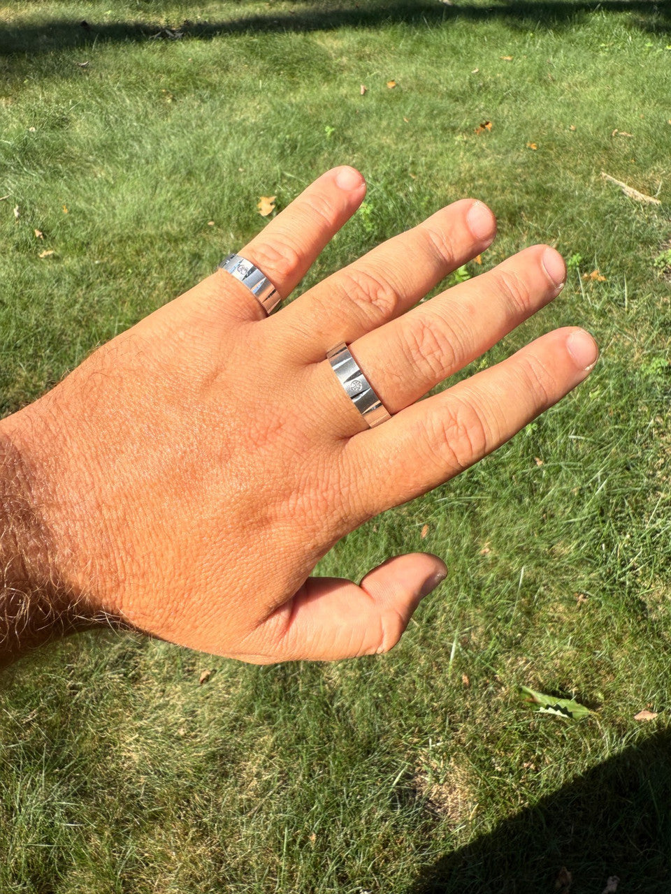 MOISSANITE Solitaire Diamond Cut Wedding Band Ring - 925 Silver