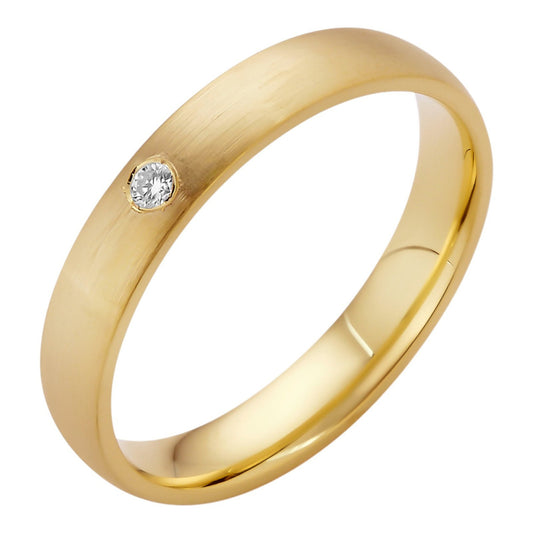 14k Gold Over Real 925 Silver 4mm Wedding Band Ring W. Solitaire Moissanite Imported from eBay HarlemBling