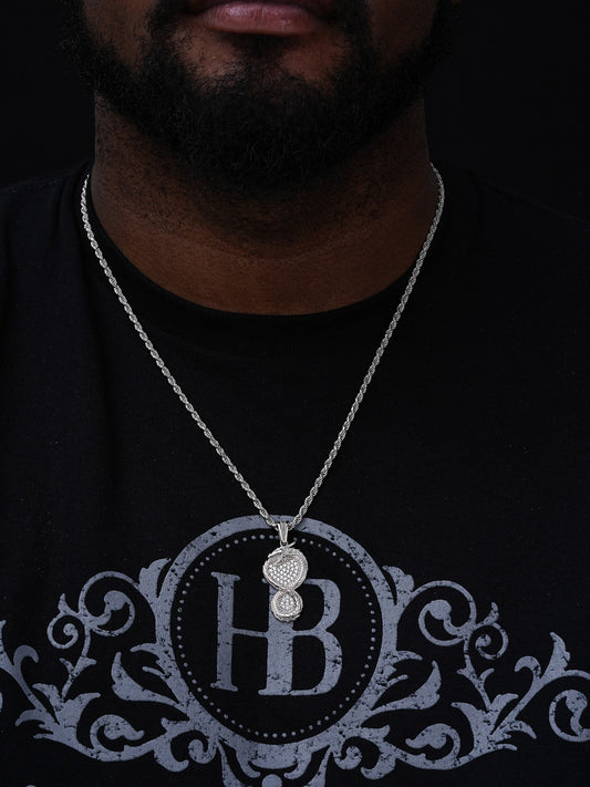 Medieval Fantasy Dragon Pendant - 14k Gold Vermeil Or 925 Silver - CZ Stones - Small 1.25"