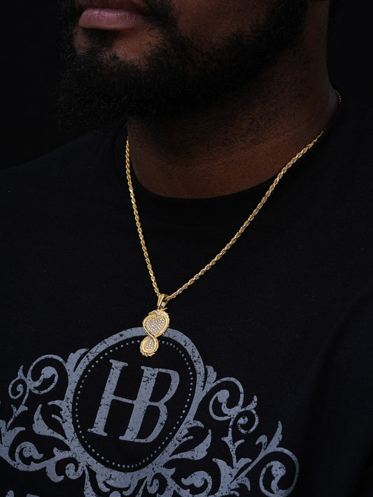 Medieval Fantasy Dragon Pendant - 14k Gold Vermeil Or 925 Silver - CZ Stones - Small 1.25"