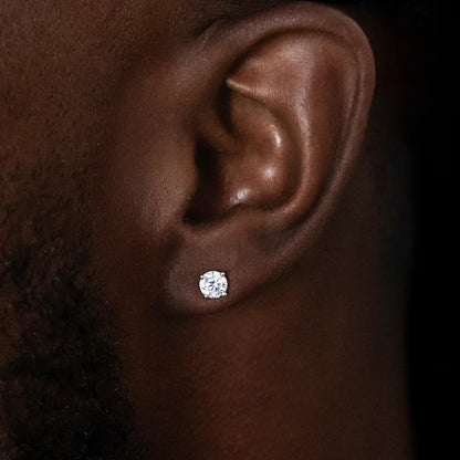 Moissanite 1ct TW 5mm Screwback Stud Earrings!