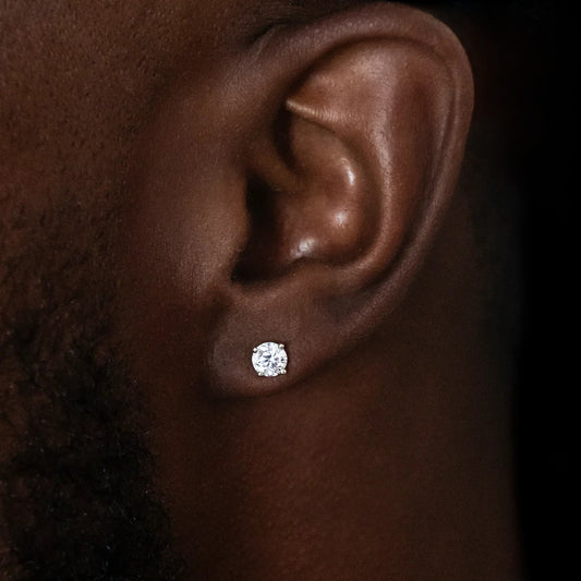 Moissanite 1ct TW 5mm Screwback Stud Earrings!