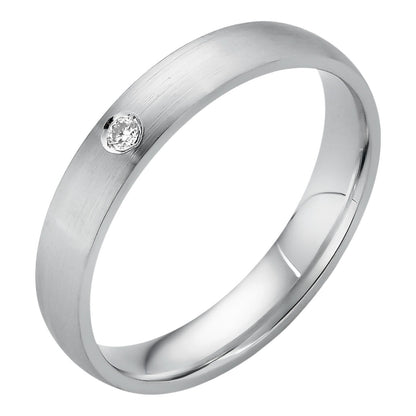 925 Silver Men's Ladies 4mm Wedding Band Ring Matte W. Solitaire Moissanite Imported from eBay HarlemBling