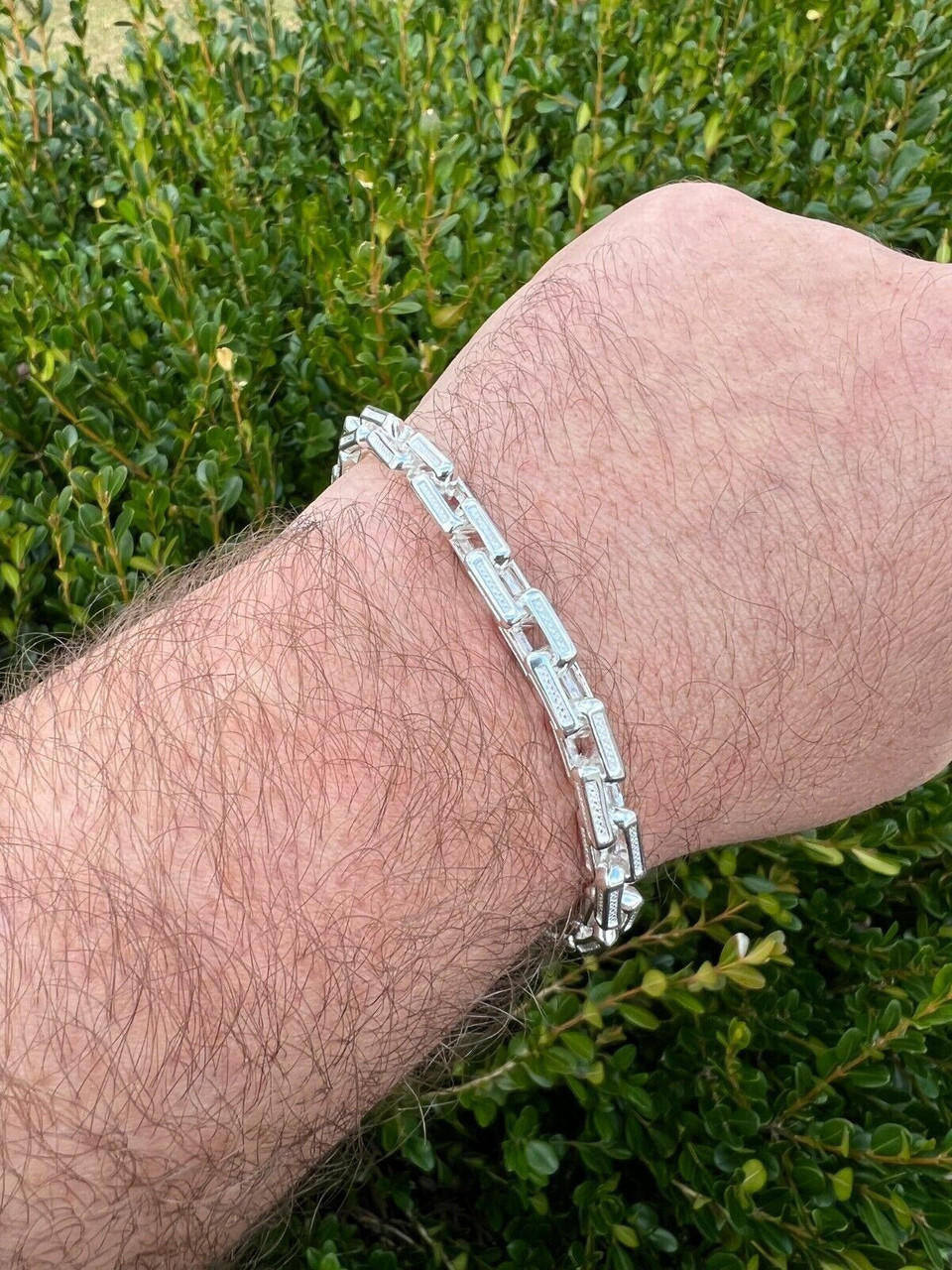 925 Sterling Silver 7.5mm Triangle Rolo Hermes Link Chain Necklace Or Bracelet