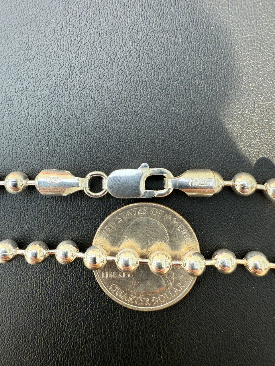 Ball Bead Bracelet - 925 Sterling Silver - 8" - 5mm BRACELETS HarlemBling