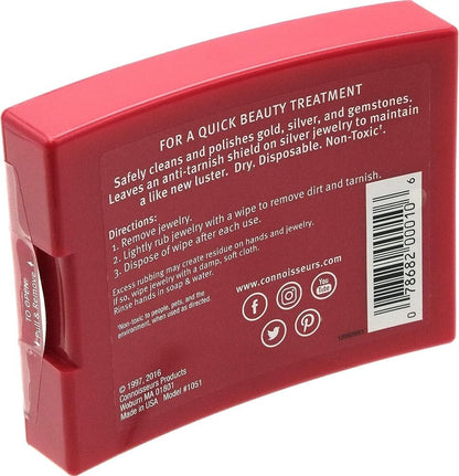 Connoisseurs Jewelry Wipes Gold and Silver Cleaner 25 Count Imported from eBay HarlemBling