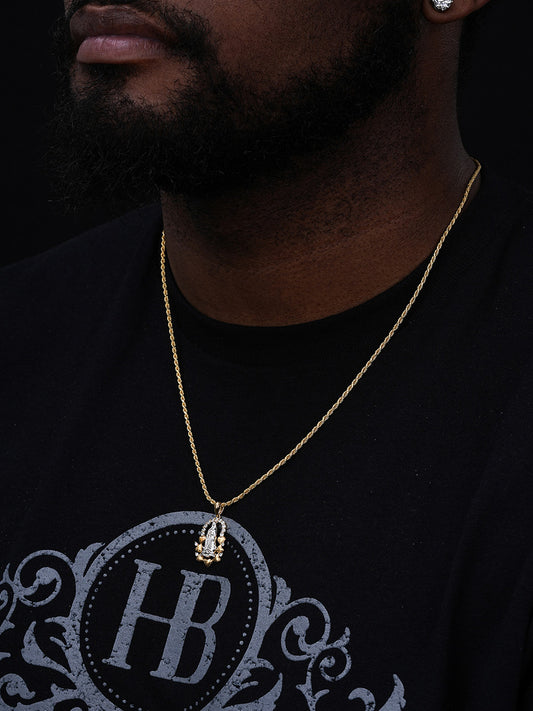 Real 14k Yellow Gold Over 925 Silver Virgin Mary Pendant Iced Hip Hop Men Ladies