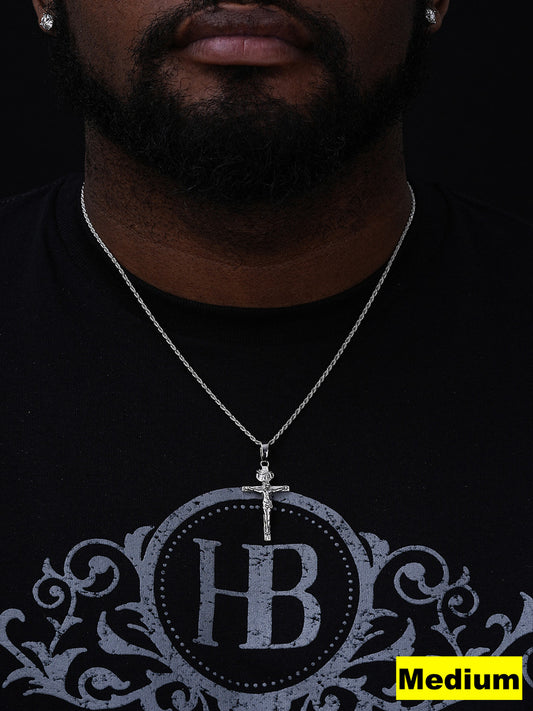 #1 Bestseller Crucifix Pendant - 925 Silver - 3 Sizes 1"-2.5"