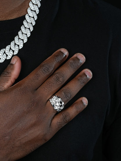 Harlembling Plain Classic Nugget Ring - Same Design Since 2015 -  925 Silver