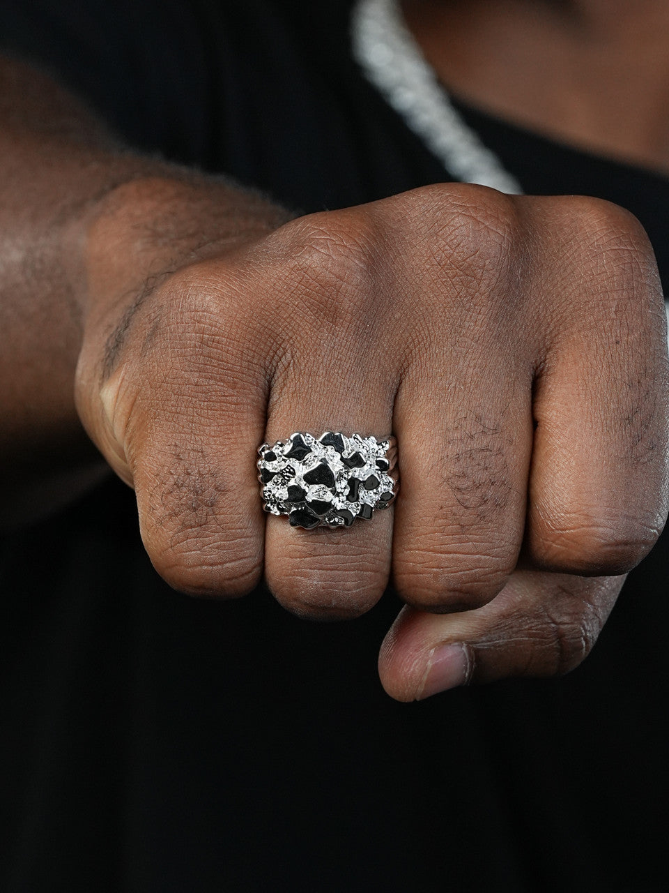 Men's REAL Solid 925 Sterling Silver Heavy Nugget Ring sz 6 7 8 9