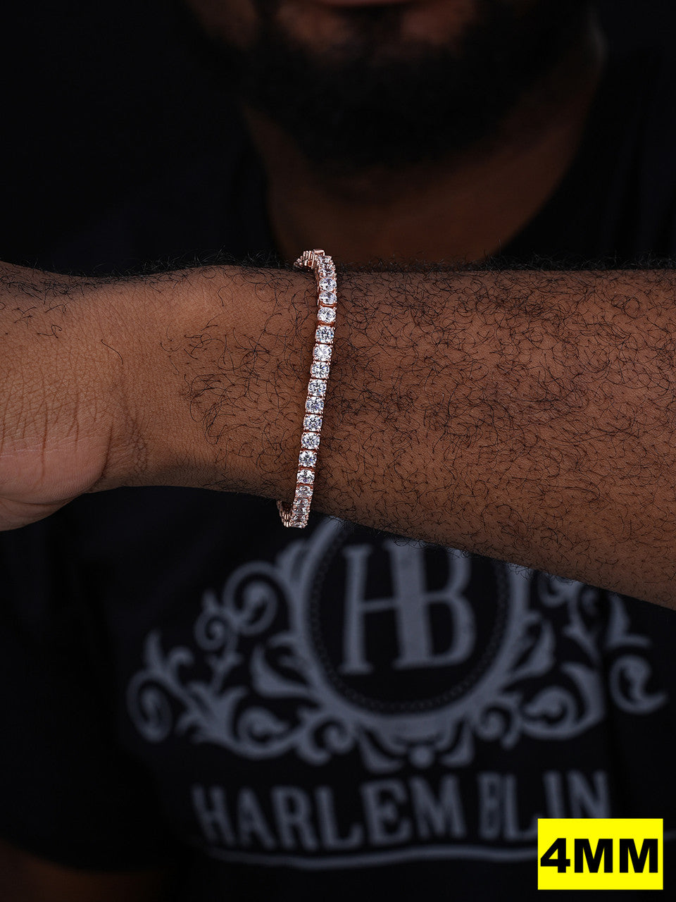 #1 BESTSELLER Tennis Bracelet Iced Out CZ Stones - 14k Rose Gold Vermeil Over 925 Silver - 3mm-7mm - 6-9"