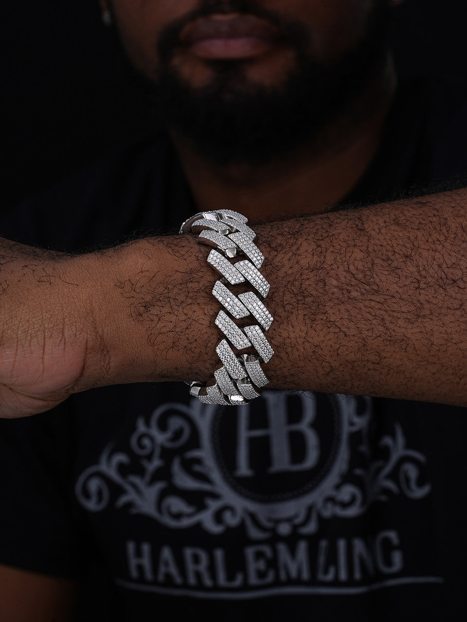 MOISSANITE Thick KILO Miami Cuban Link Prong Bracelet Iced Out - 925 Silver - 22mm - 7.5-8.5"