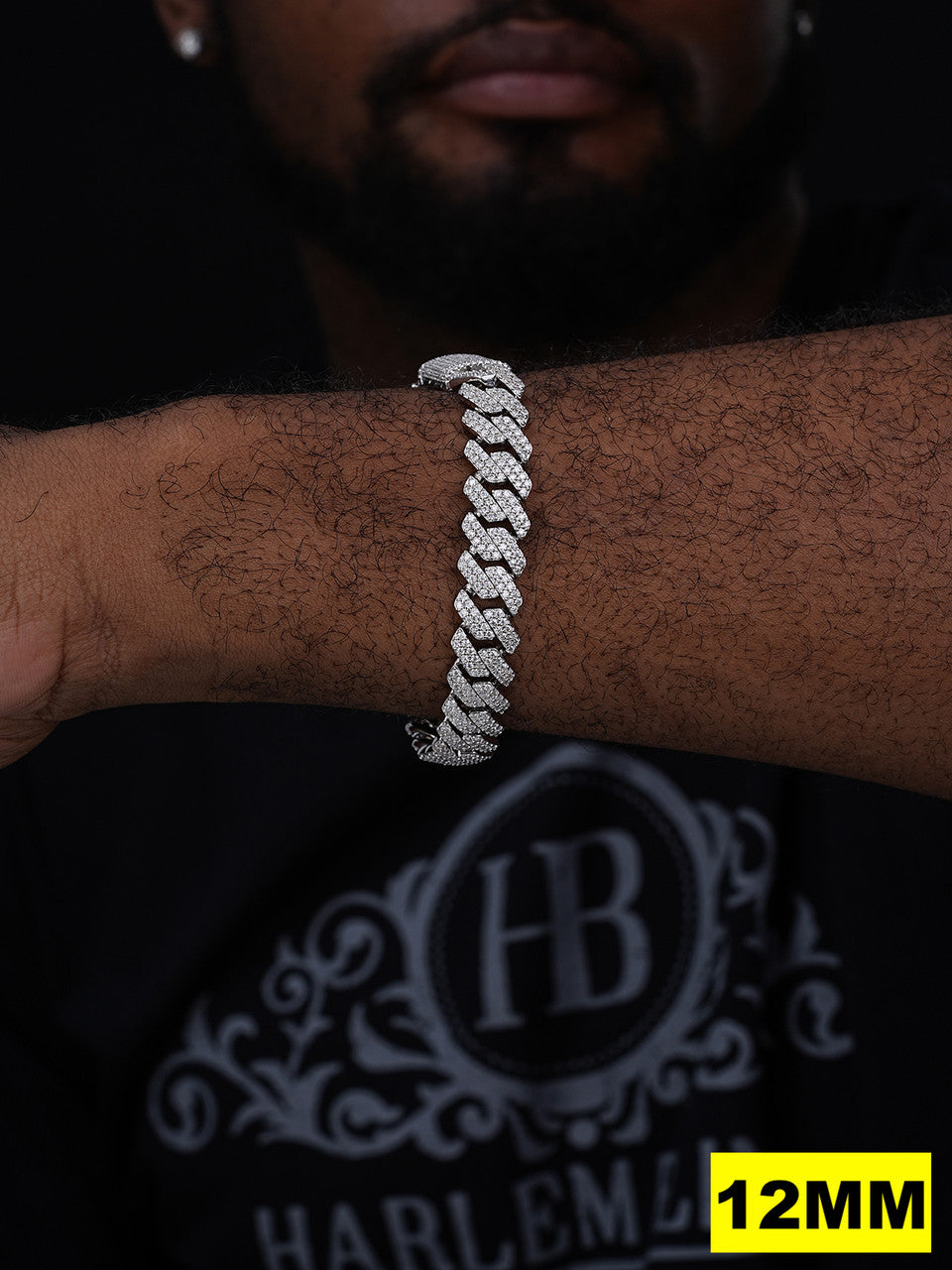 MOISSANITE #1 Bestseller Miami Cuban Link Prong Bracelet Iced Out - 925 Silver - 8mm-20mm - 6" - 9"