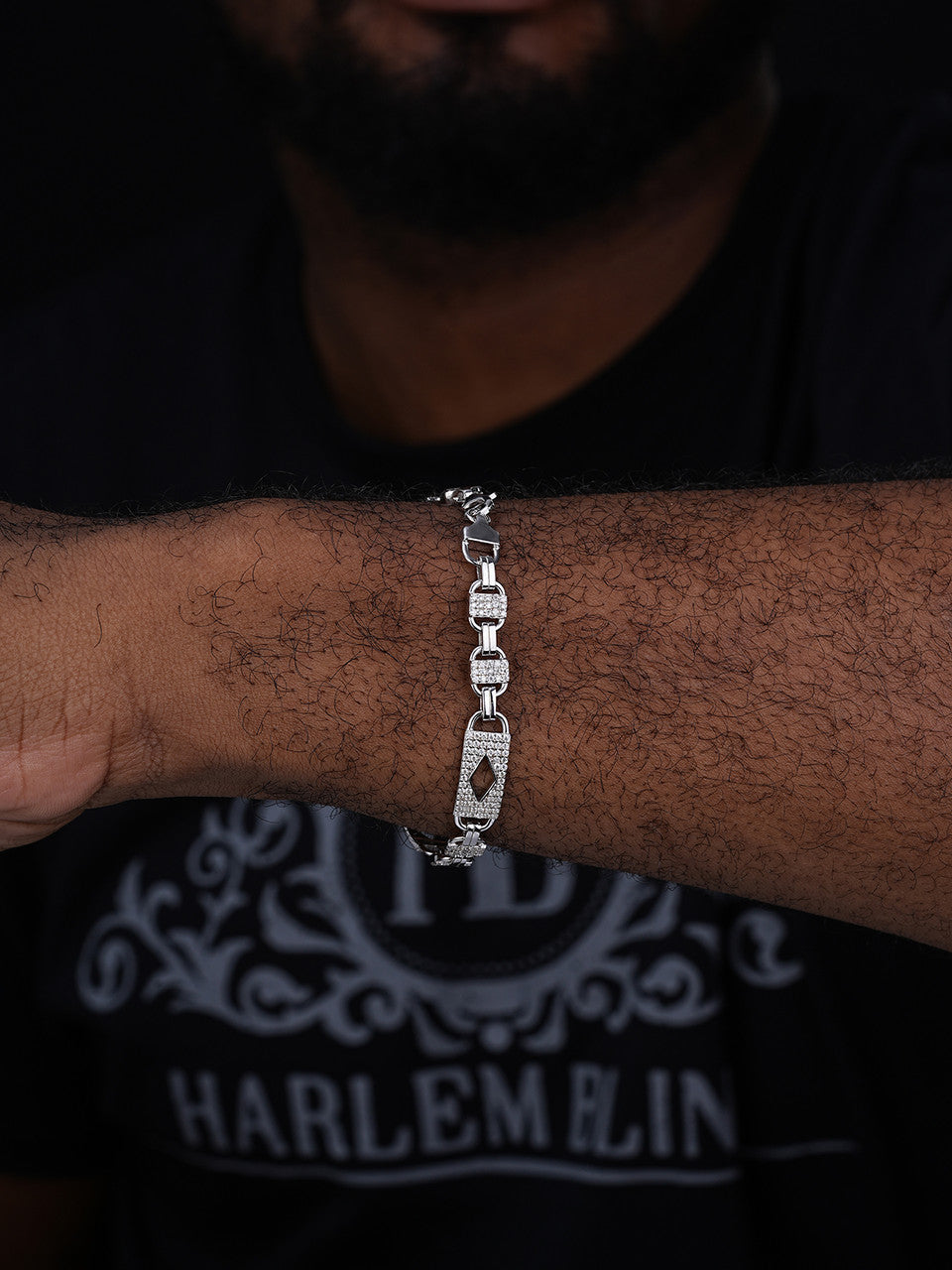 MOISSANITE Valentino Mariner Bracelet Iced Out - 925 Silver - 10mm - 7-8.5"