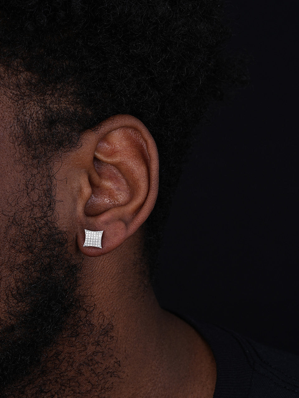 MOISSANITE Modern Kite Earrings - 14k Gold Vermeil 925 Silver - 9mm