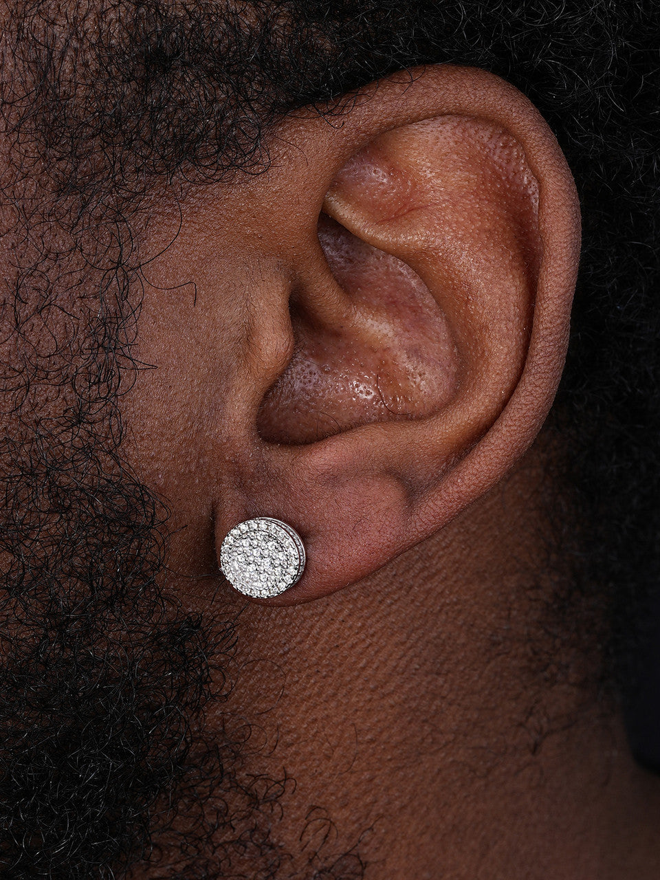 MOISSANITE Hip Hop Dream Earrings - 925 Silver - 10.5mm