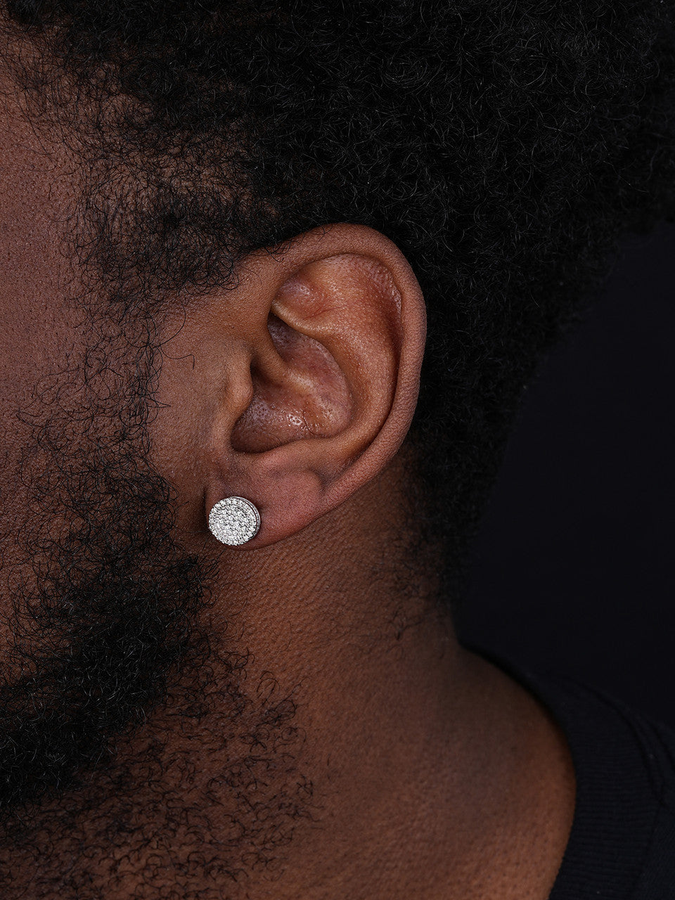 MOISSANITE Hip Hop Dream Earrings - 925 Silver - 10.5mm