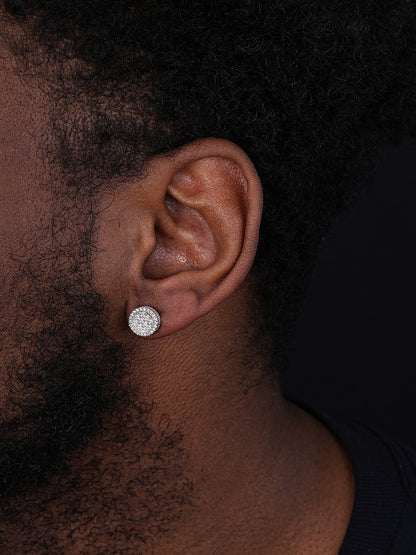 MOISSANITE Hip Hop Dream Earrings - 925 Silver - 10.5mm