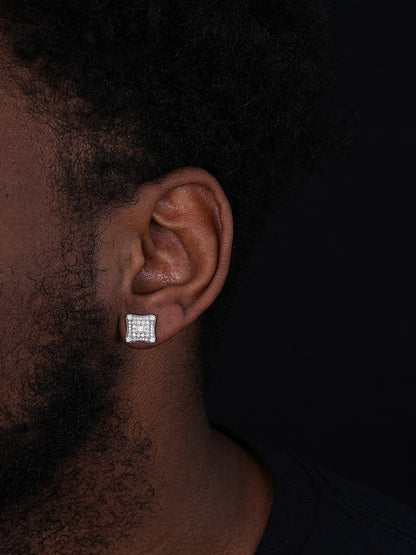 MOISSANITE NYC Kite Iced Out Earrings - 925 Silver - 11mm