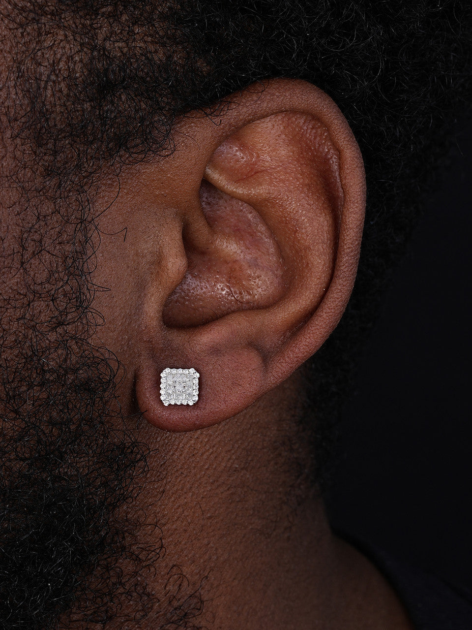 MOISSANITE Northern Ice Cartel Iced Out Earrings - 925 Silver - 7mm