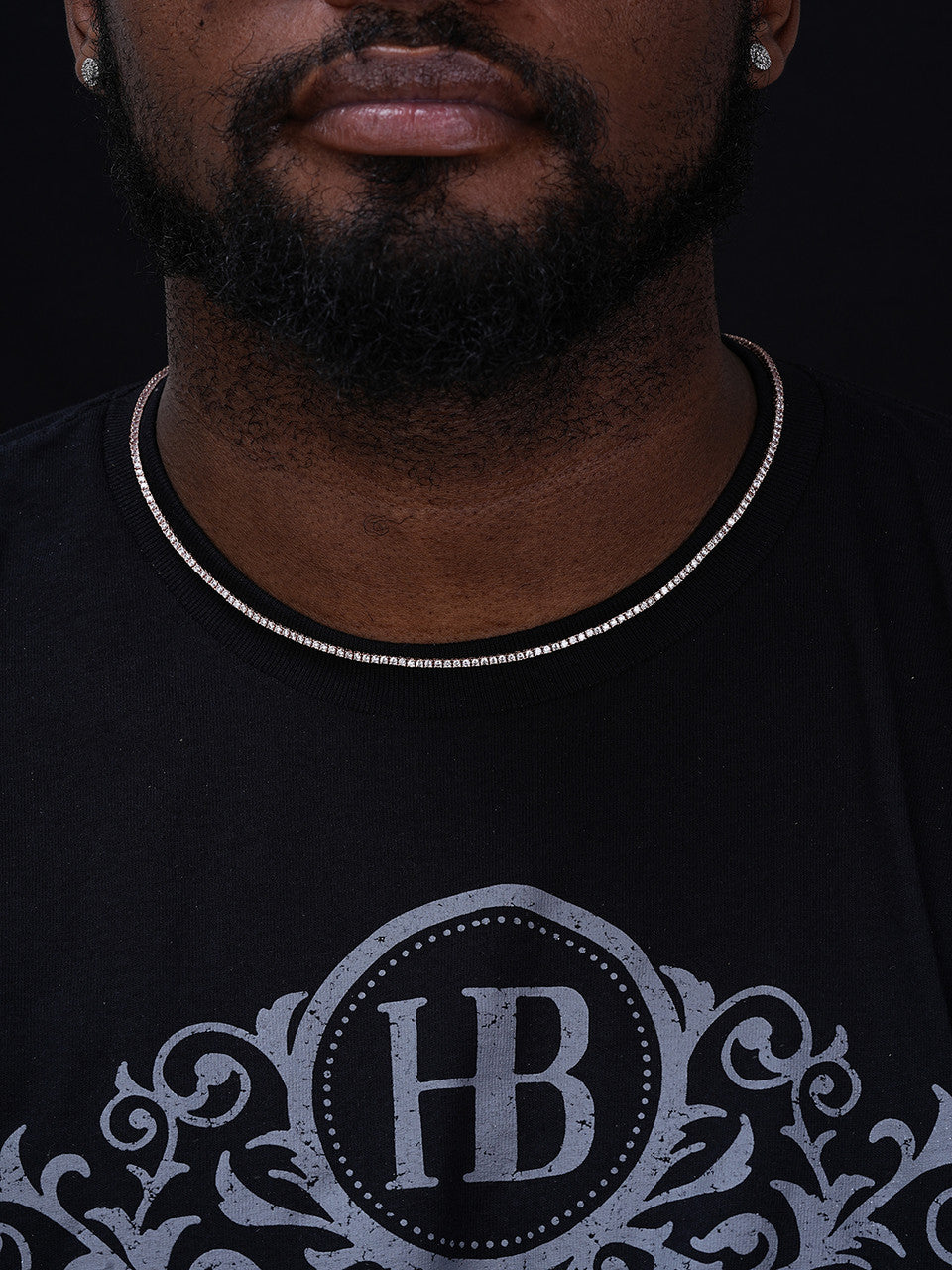 Micro Tennis Chain Necklace Iced Out CZ Stones - 14k Gold Vermeil, Rose Gold Vermeil Or 925 Silver - 2mm - 14"-28"