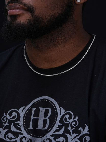 MOISSANITE Micro Tennis Chain Necklace Iced Out - 925 Silver - 2mm - 14"-28"