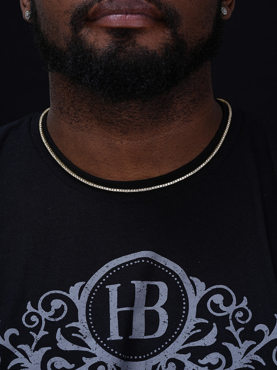 Micro Tennis Chain Necklace Iced Out CZ Stones - 14k Gold Vermeil, Rose Gold Vermeil Or 925 Silver - 2mm - 14"-28"