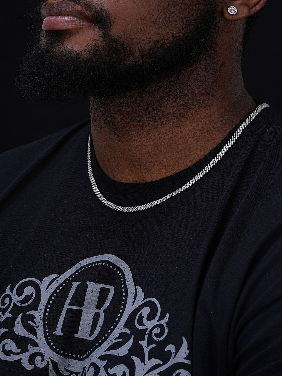 MOISSANITE Micro Prong Miami Cuban Link Chain Necklace Iced Out - 925 Silver - 5mm - 16" - 24"