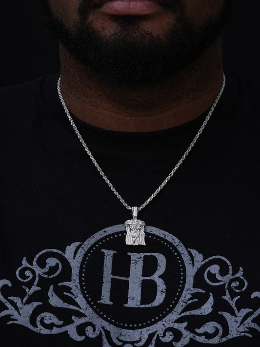 MOISSANITE Jesus Redeemer Pendant - 14k Gold Vermeil Or 925 Silver - Small 1.25"